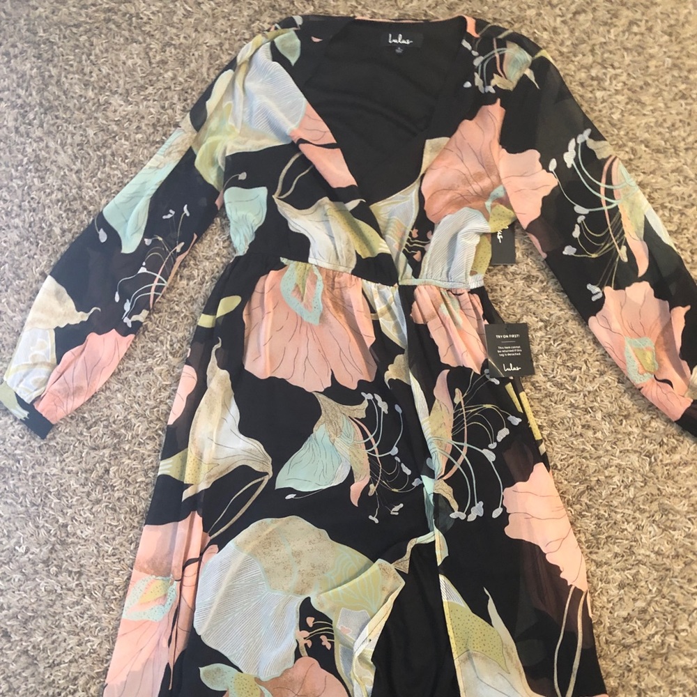 Floral print maxi dress
